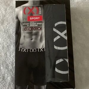 9” inseam sport boxer briefs NWT